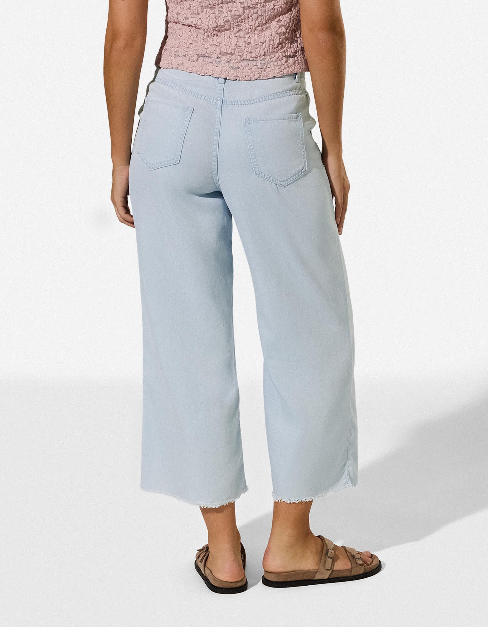 Culotte - 7/8 lengte - Lichtblauw