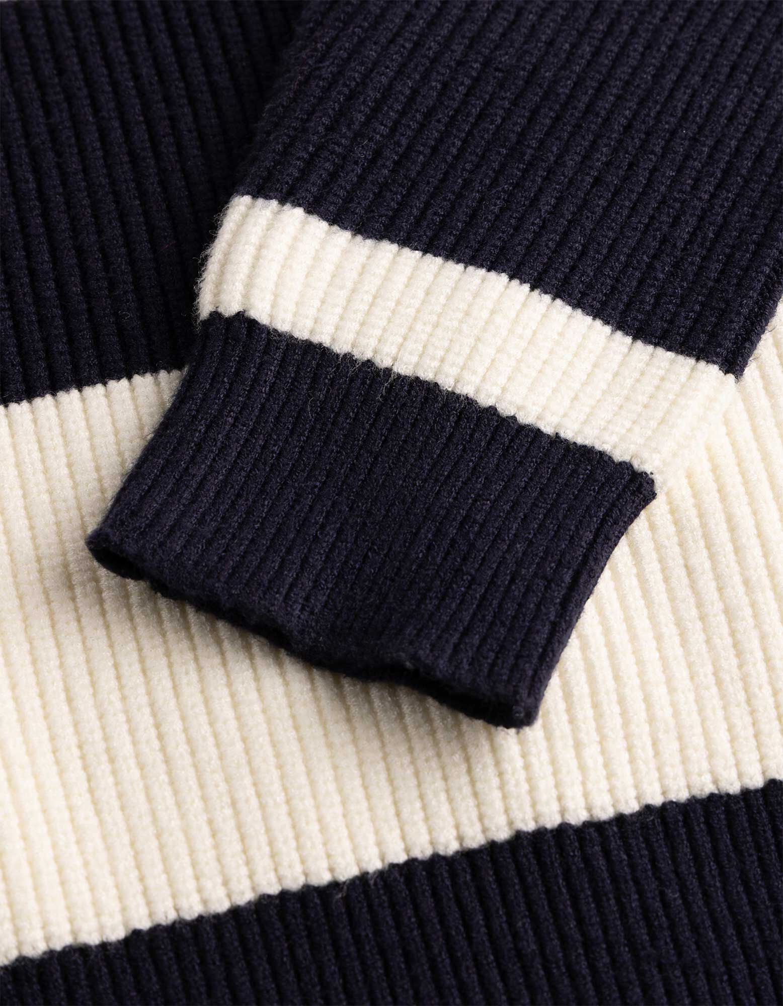 Pullover - Streifen - Dunkelblau