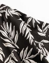 T-Shirt - Allover-Muster - schwarz