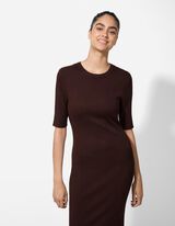 Abito - Misto viscosa - marrone scuro