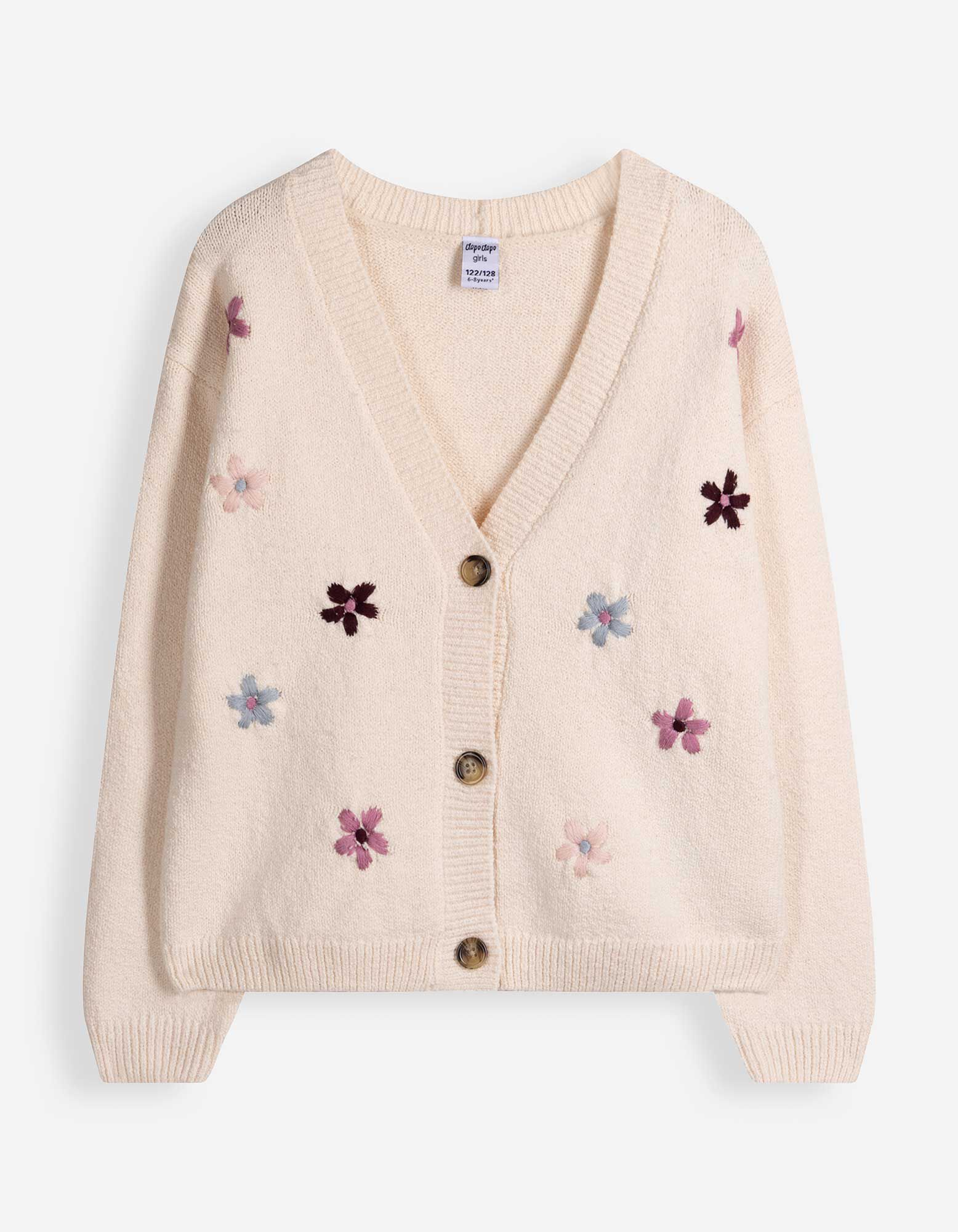 Cardigan - Stickereien - Beige