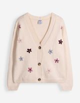 Cardigan - Stickereien - Beige