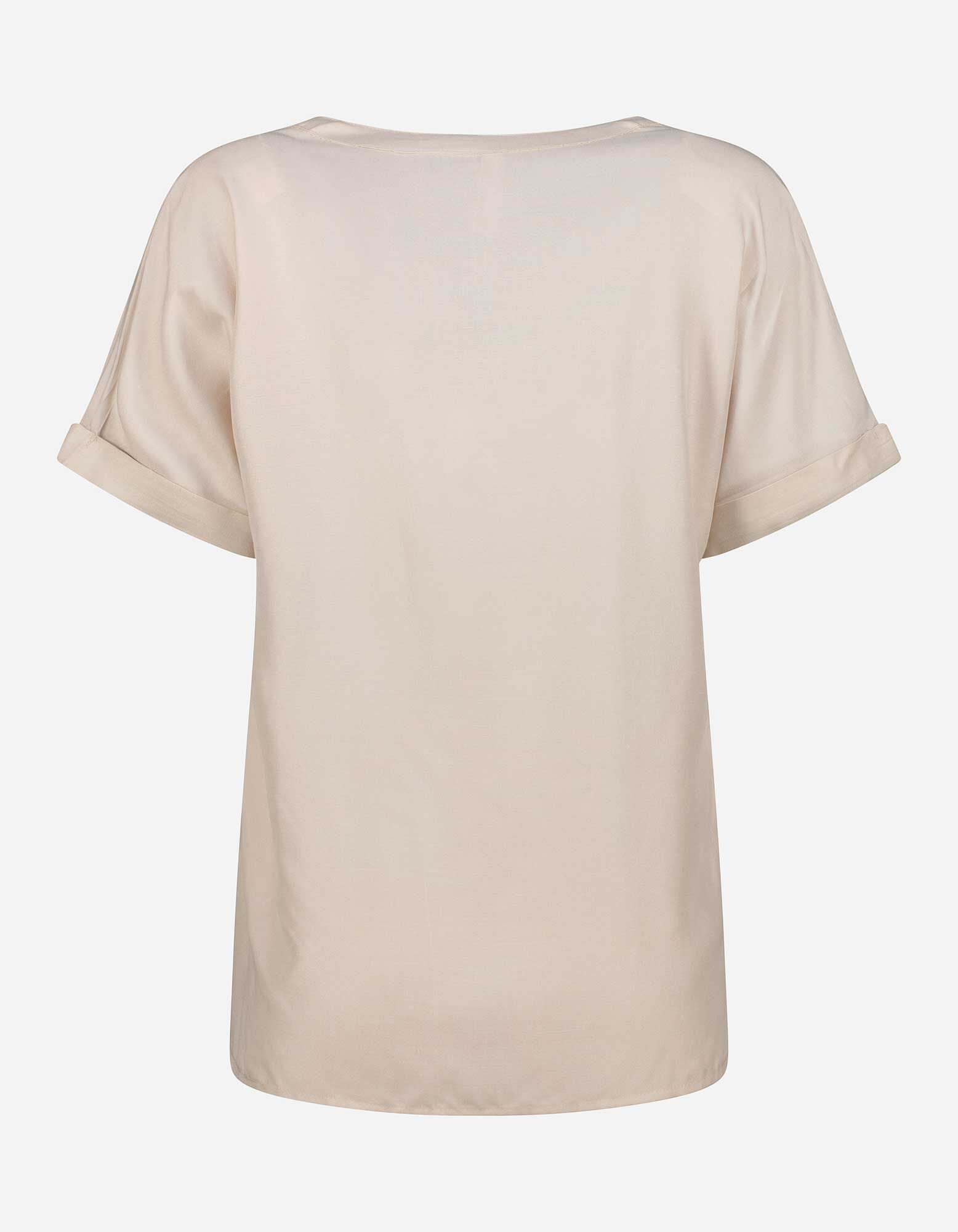 Haut en dentelle - Viscose - Beige