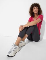 Leggings - Gerippt - dunkelgrau