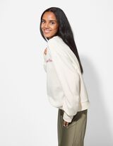 Bluză de trening - Mâneci balon - Alb