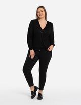 Marškinėliai ilgomis rankovėmis - LENZING™ ECOVERO™ - juodas