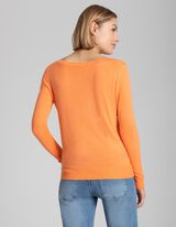 Pul&oacute;ver - Visk&oacute;zov&aacute; zmes - oranzova