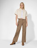 Chemise en jean - Unicolore - blanc