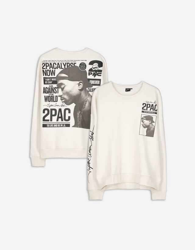 Melegítőfelső - 2Pac - bezs