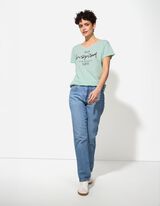 Majica kratkih rukava - Sjajni print - zeleno