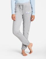 Spodnji del pižame - Potisk s sporočilom - siva