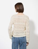 Pleteni pulover - bela