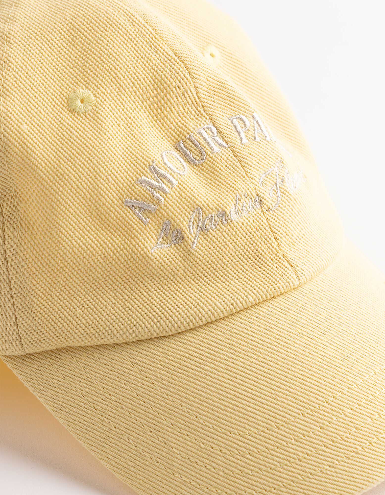 Basecap - Schriftzug - Hellgelb