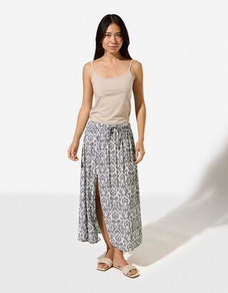 Rock - Allover-Print - Khaki