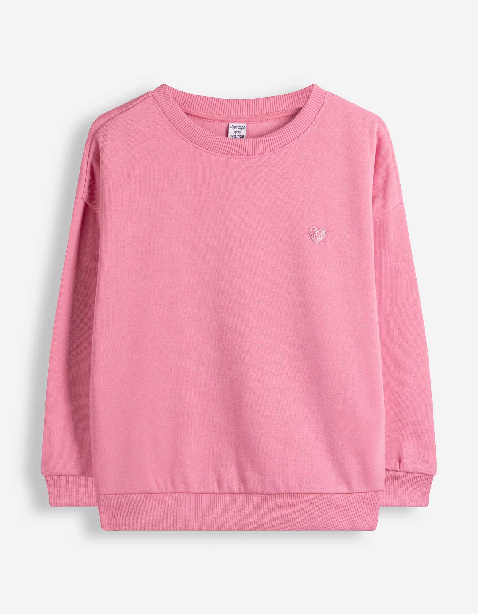 Sweatshirt - Stickerei - Rosa