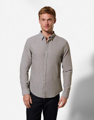 Hemd - Leinen-Mix - hellgr&uuml;n