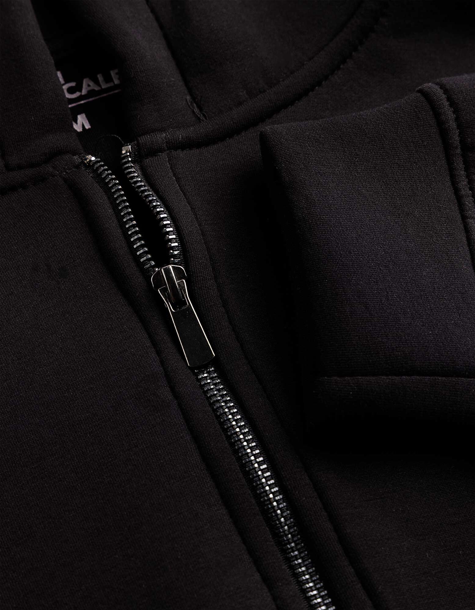 Sweatjacke - Oversized Fit - Schwarz