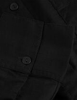 Bluse - Brusttasche - schwarz