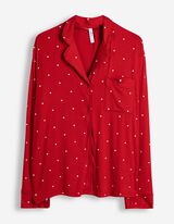 Pyjama Set aus Shirt und Hose - Rot