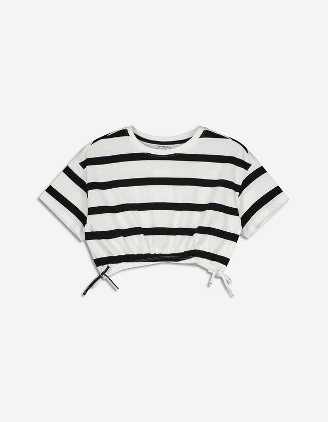 Majica odrezanog kroja - Oversized Fit - bijela