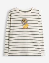 Longsleeve - Strepen - Donkergroen
