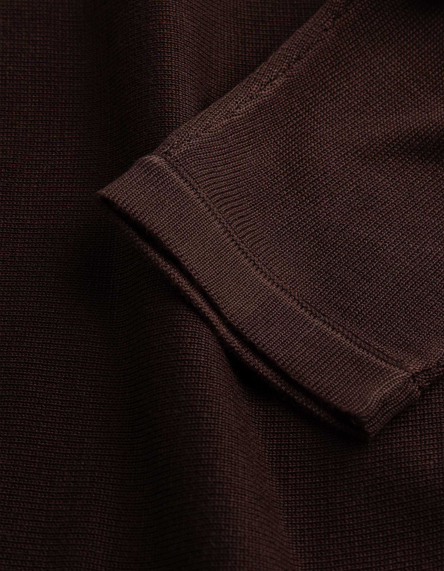 Strickpullover - Fledermaus&auml;rmel - Dunkelbraun