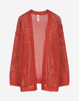 Maglione - Lurex - rosso scuro