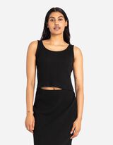 Top cropped - Monocrom - Negru