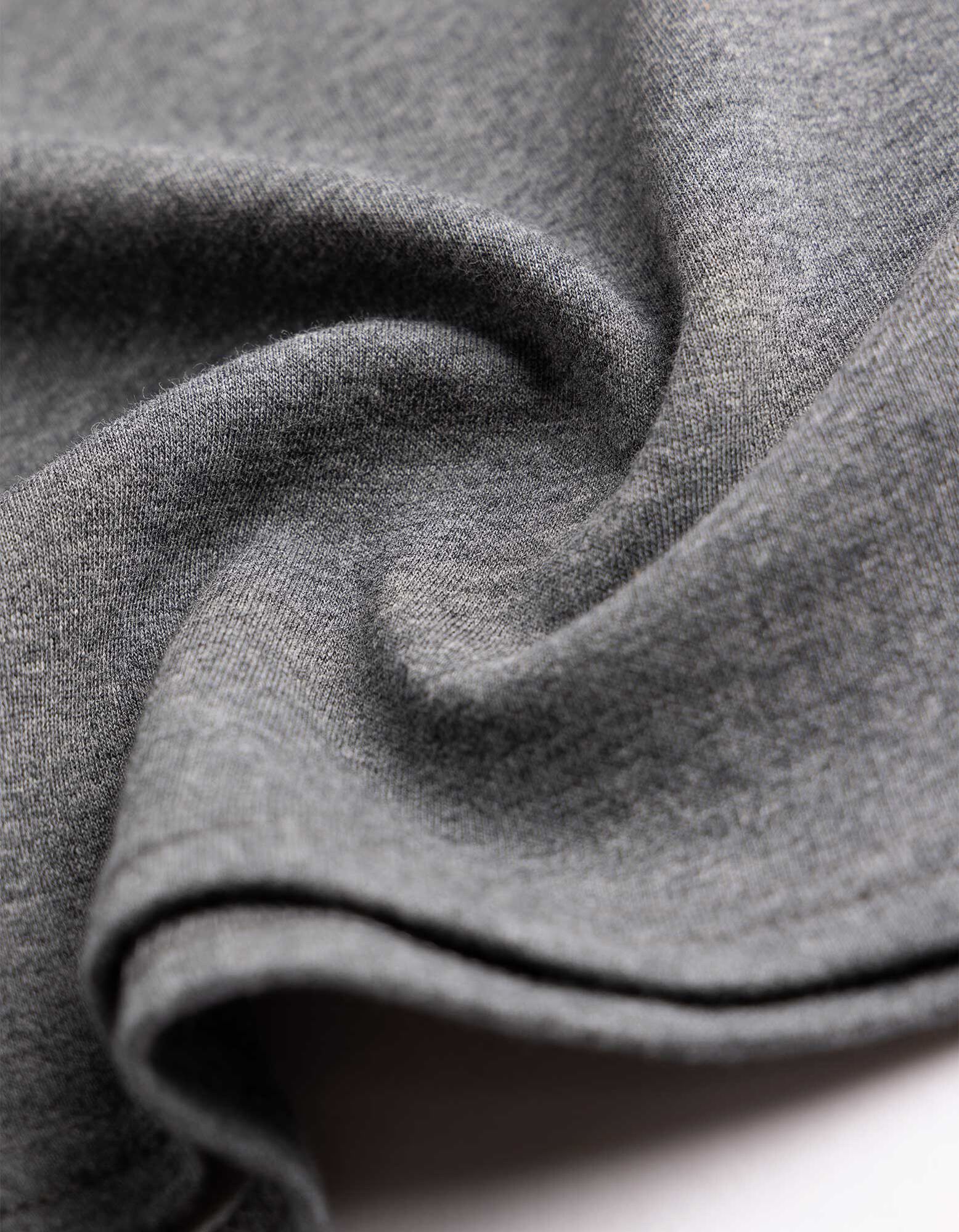 Langarmshirt - Rollkragen - Dunkelgrau