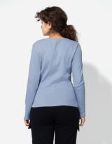 Hosszú ujjú felső - Gombolópántos - vilagoskek