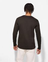 Langarmshirt - einfarbig - dunkelgr&uuml;n