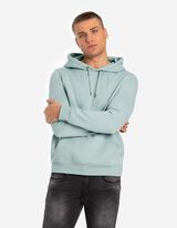 Felpa con cappuccio - Misto cotone - celeste