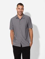 Hemd - einfarbig - beige