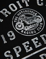 Pulover s kapuco - Sprednja tisk - crna