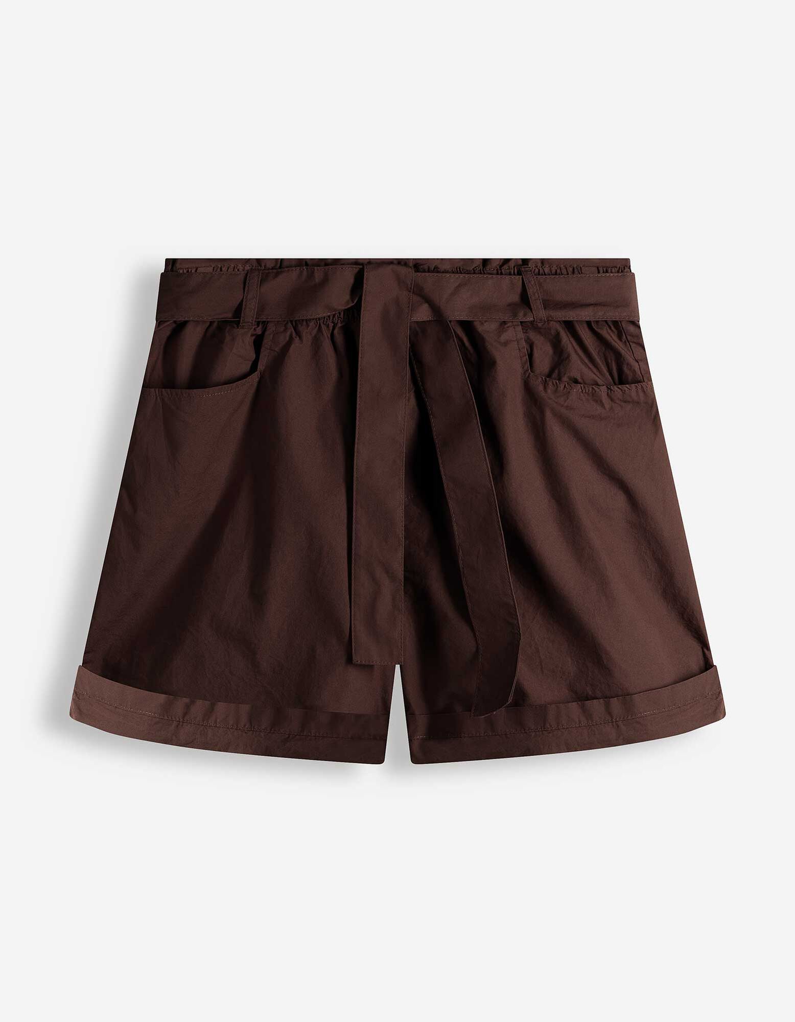 Bermuda  - Tessuto - Marrone scuro