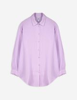 Bluse - einfarbig - lila