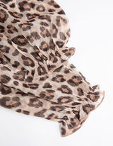 Blusenkleid - Chiffon - beige