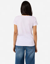 T-shirt - Glitterprint - wit