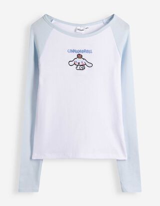 Langarmshirt - Cinnamoroll - Wei&szlig;