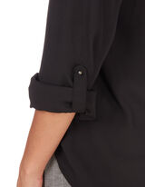 Damen Bluse mit regulierbaren &Auml;rmeln