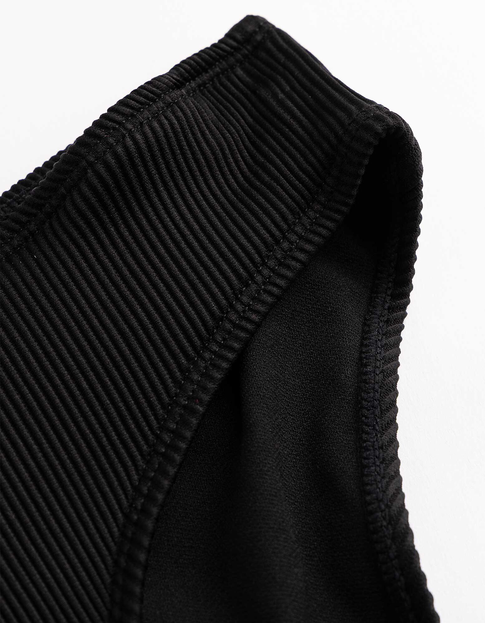 Ensemble haut de bikini et slip de bikini - Mati&egrave;re structur&eacute;e - noir