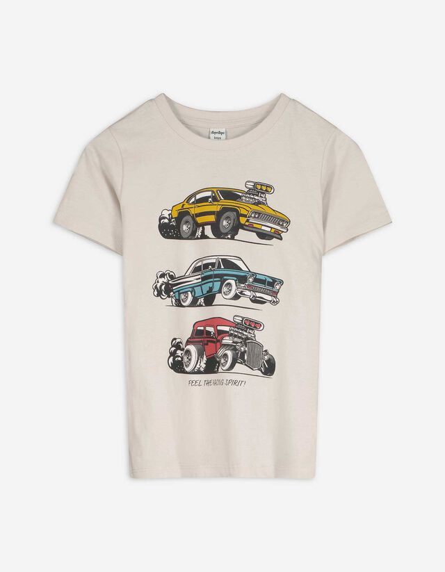 T-Shirt - Frontprint - weiß