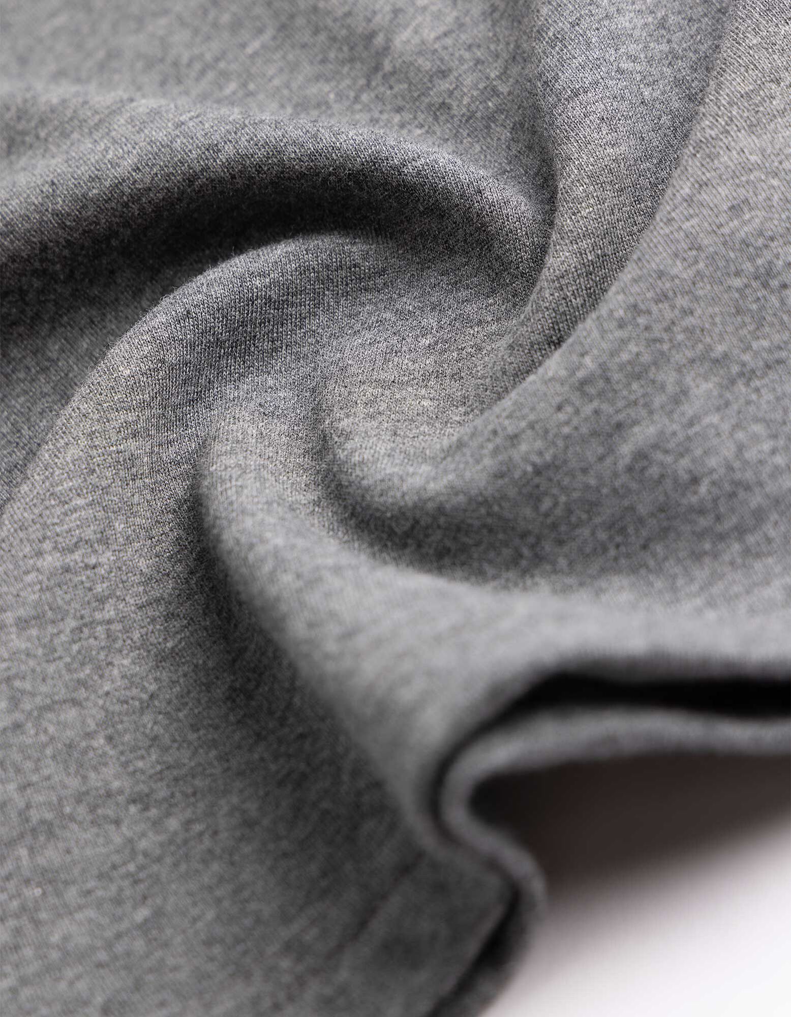 Tričko s dlouh&yacute;m ruk&aacute;vem - Nadměrn&yacute; střih Oversized Fit - Tmavě &scaron;ed&aacute;