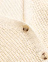 Stricktop - Knopfleiste - wei&szlig;