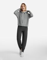 Hoodie - Viscosemix - grijs