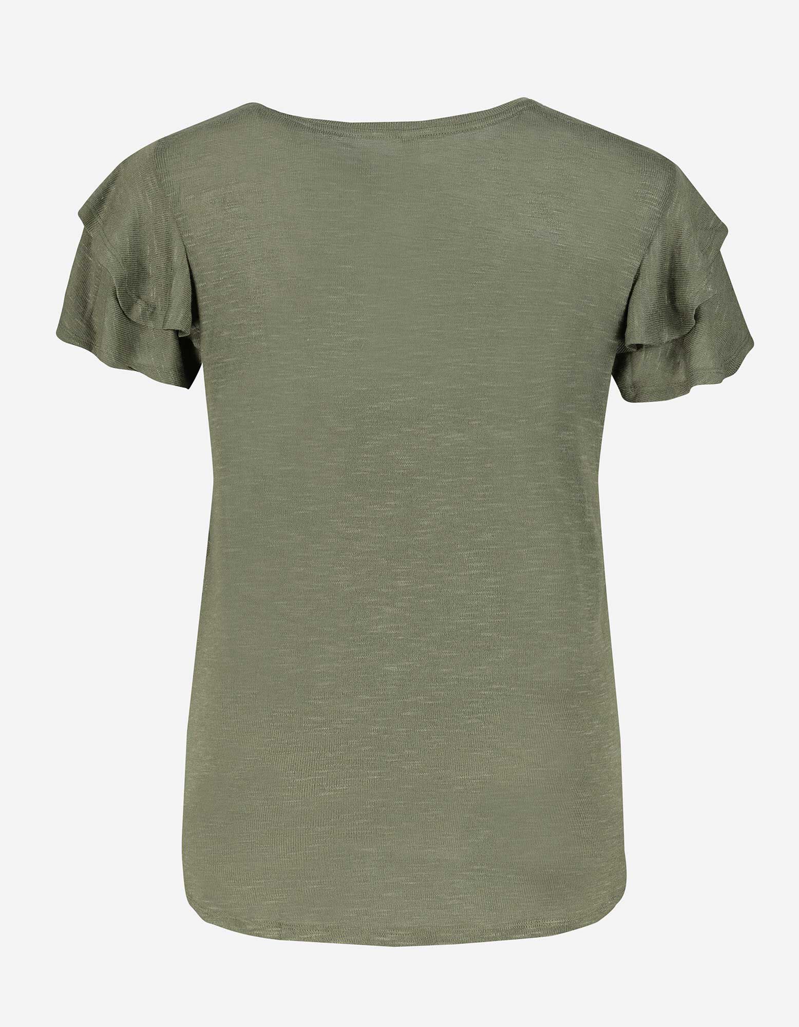 T-shirt - Teneur en viscose - Vert fonc&eacute;