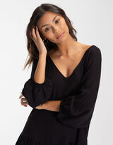 Haljina - Viskoza - crno