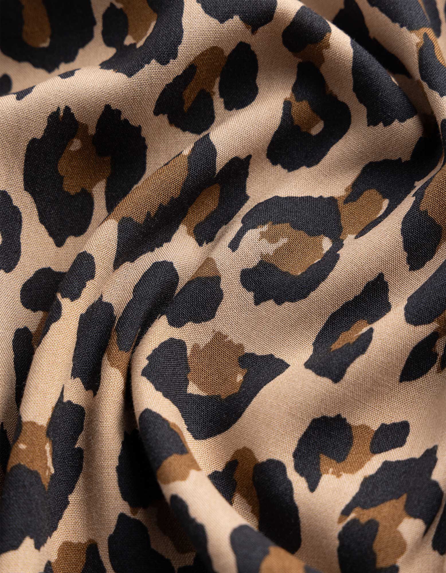 Hose - Leopardenmuster - Braun