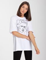 Damen Longshirt - Stickereien