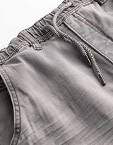 Jeans - Elastischer Bund - grau